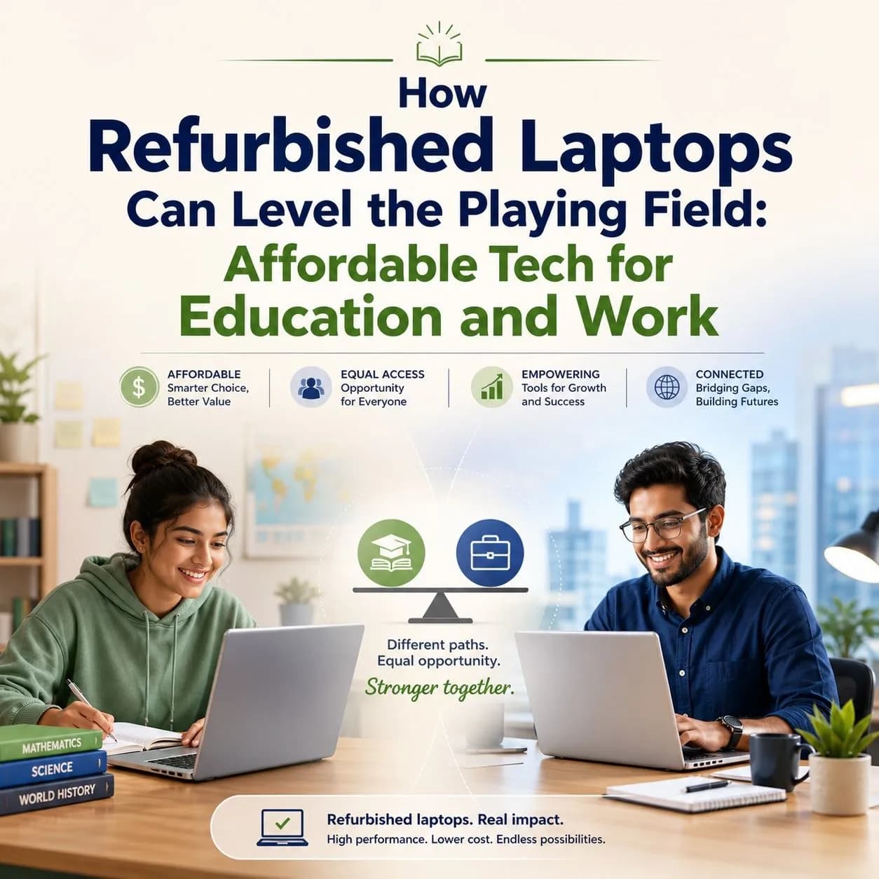 How Refurbished Laptops Can Level the Playing Field: Affordable Tech for Education and Work