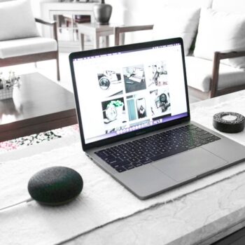 best laptop for graphic design india - silver MacBook turned-on