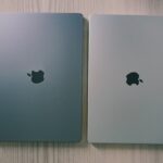 M5 vs M4 chip comparison - two silver ipads side by side on a wooden surface